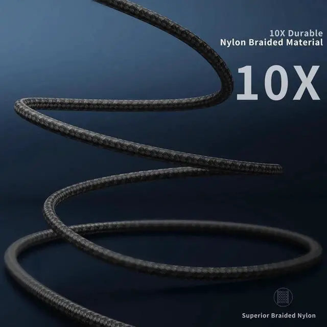 Alt view image 2 of 7 - JAENFONG 90 Degree iPhone Charger 6FT, 3Pack Fast Charging Cables Cord,6Feet Right Angle Nylon Braided USB Lightning Cable for iPhone 14/13/12/11/Pro/Max/Mini/X/Plus/8/7/6/5S/Plus/iPad