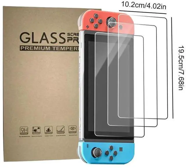 Alt view image 5 of 6 - Tempered Glass Screen Protector for Nintendo for Switch 2 9H Hardness Game Console Film Anti-fingerprint Anti-Glare for Switch 2