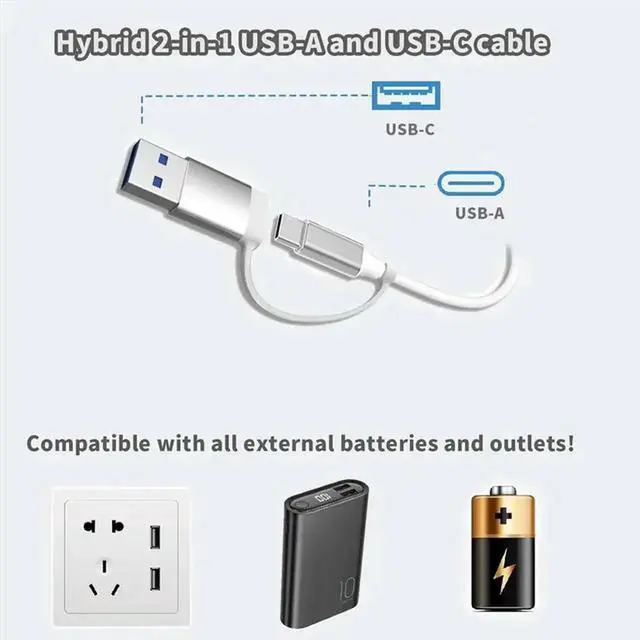 Alt view image 7 of 7 - Multi USB C Hub With USB A Port Multifunctional Charger Adapter For Phone watch For Travel Trip