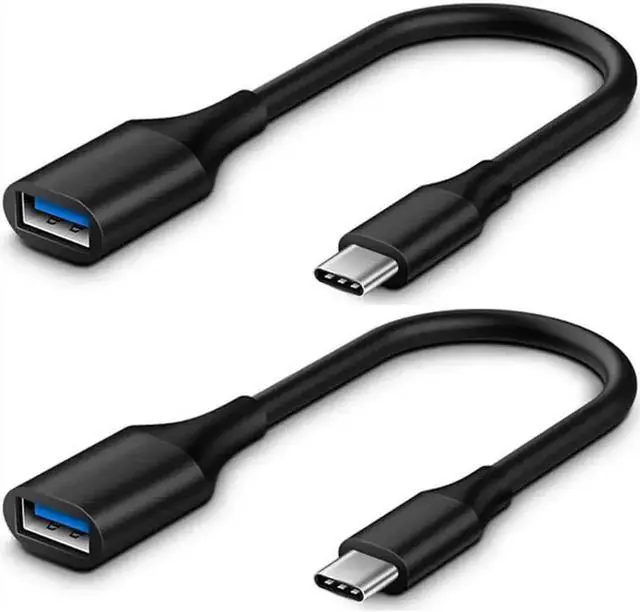 Main image of JAENFONG USB C to USB Adapter, USB C to USB 3.0 Adapter,USB Type C to USB Female Adapter OTG Cable Compatible with iPad Air 2020, MacBook Pro, Air and More (2 Pack)