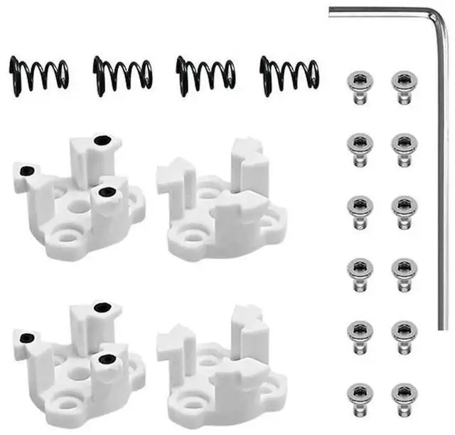 Alt view image 3 of 7 - Quick Release Propeller Mounting Plates for Phantom 4 Pro/Adv/V2.0 Blade Base 2 CCW & 2 CW with Screws Rings Spare Part