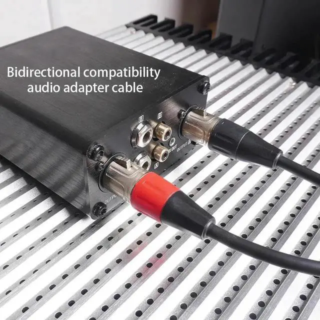 Alt view image 2 of 7 - 3.5mm Dual XLR To 1/8 Female Adapter 0.3m 1/8 To XLR Microphone Cable for Stereo Mic To L & R Audio Track