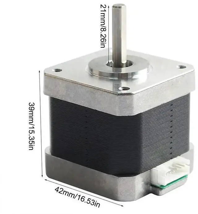 Alt view image 2 of 4 - Nema 17 Stepper Motor Step Motor 1.8° Stepper Angle 3D Printer Part Or CNC No Connecting Cable for Anycubi Mega Vype-r Extruder