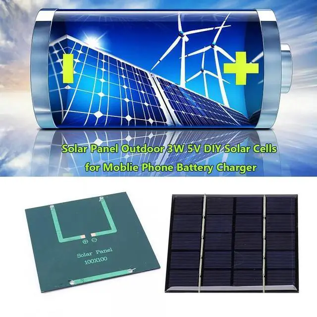 Alt view image 2 of 4 - 3W 5V Solar Panel Charger Phone Power Bank Portable Solar Panel for Solar Light for 3.7V 3-5V /Phone Charger