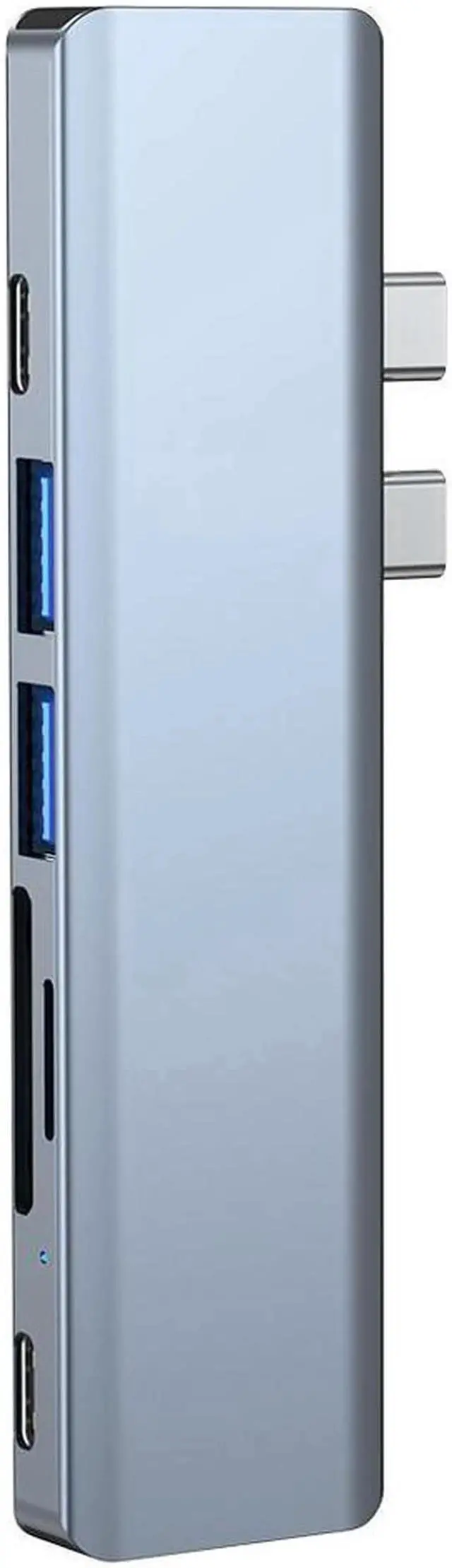 Alt view image 7 of 7 - JAENFONG USB C Hub for MacBook, PowerExpand Direct 7-in-2 USB C Adapter Compatible with Thunderbolt 3 USB C Port, 100W Power Delivery, 4K HDMI, USB C and 2 USB A Data Ports, SD and microSD Card Reader