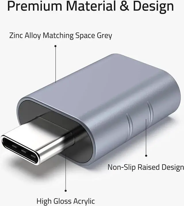 Alt view image 3 of 7 - JAENFONG USB C Male to USB3 Female Adapter Compatible with iPhone 15 Pro Max iMac 2021, iPad Pro 2021, MacBook Pro 2020 / Air 2020 and Other Type C or Thunderbolt 3 Devices Blue, Pack of 2