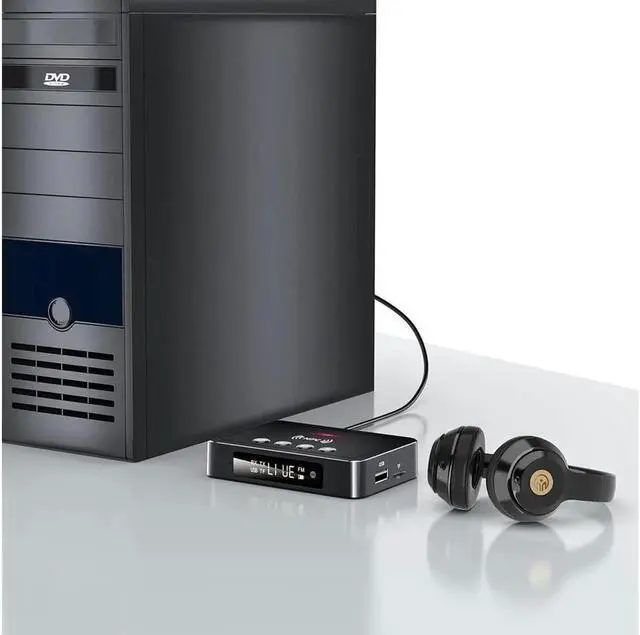 Alt view image 6 of 7 - JAENFONG Bluetooth Transmitter Receiver, NFC-Enabled Audio Adapter 5.0, 3.5mm AUX RCA Adapter Compatible with PC/TV/Tablet/Speaker/Home Car Sound System