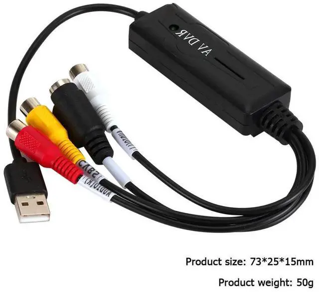 Alt view image 2 of 4 - Video Tuner Card Recorder Box HD Video USB 2.0 Video Capture Card USB to RCA Converter Video Tuner Box Grabber Compatible