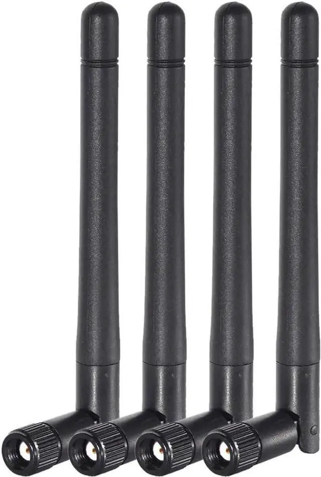 Main image of JAENFONG Dual Band WiFi 2.4GHz 5GHz 5.8GHz 3dBi MIMO RP-SMA Male Antenna (4-Pack) for WiFi Router Wireless Network Card USB Adapter Security IP Camera Video Surveillance Monitor