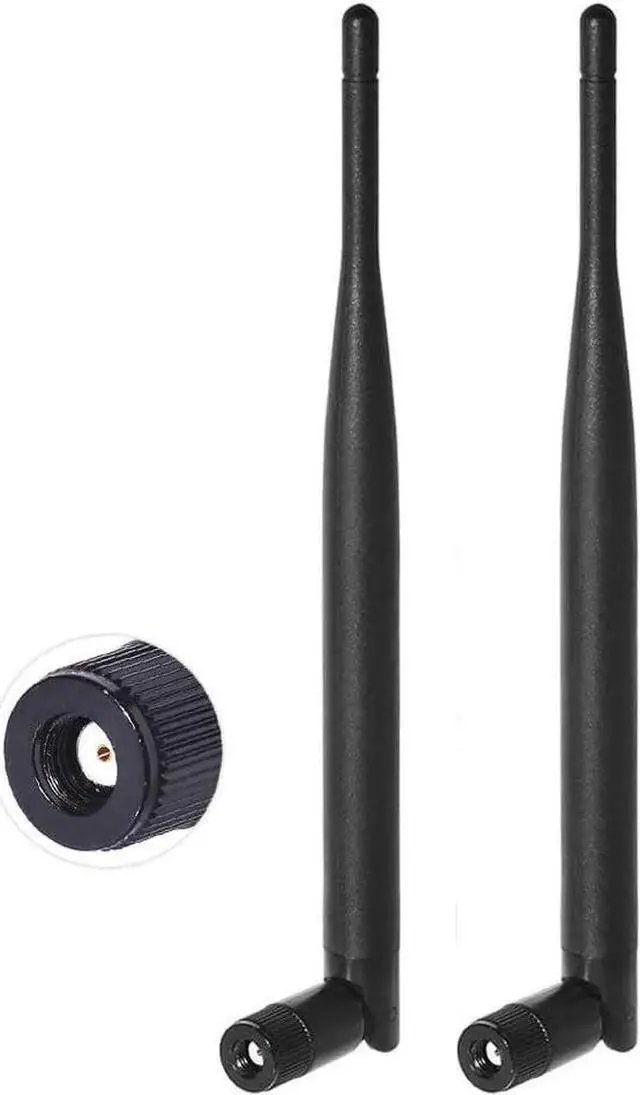 Main image of JAENFONG Dual Band WiFi 2.4GHz 5GHz 5.8GHz 6dBi MIMO RP-SMA Male Antenna (2-Pack) for WiFi Router Wireless Network Card USB Adapter Security IP Camera Video Surveillance Monitor