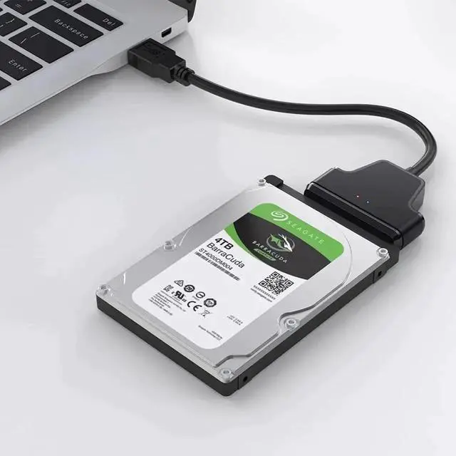 Alt view image 2 of 7 - JAENFONG SATA to USB Cable, USB 3.0 to SATA III Hard Driver Adapter, SATA III to USB 3.0 Cable Compatible for 2.5 inch HDD and SSD Support UASP