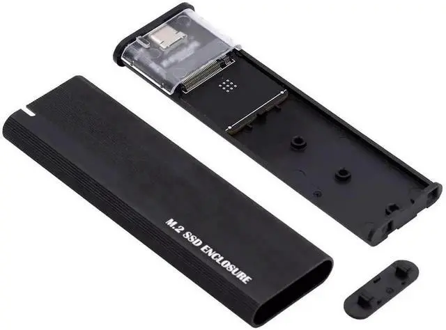 Alt view image 6 of 7 - JAENFONG M.2 NVME SATA SSD Enclosure Adapter, 10Gbps Aluminum USB 3.1 Gen 2 Type C External Enclosure for M.2 NVMe PCIE & SATA M-Key / B+M Connectors SSDs of Sizes 2230 2242 2260 2280d