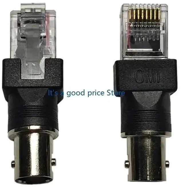 Alt view image 2 of 4 - BNC to RJ45 Adapter BNC Female to RJ45 Male Connectors for Coaxial Cable Testing