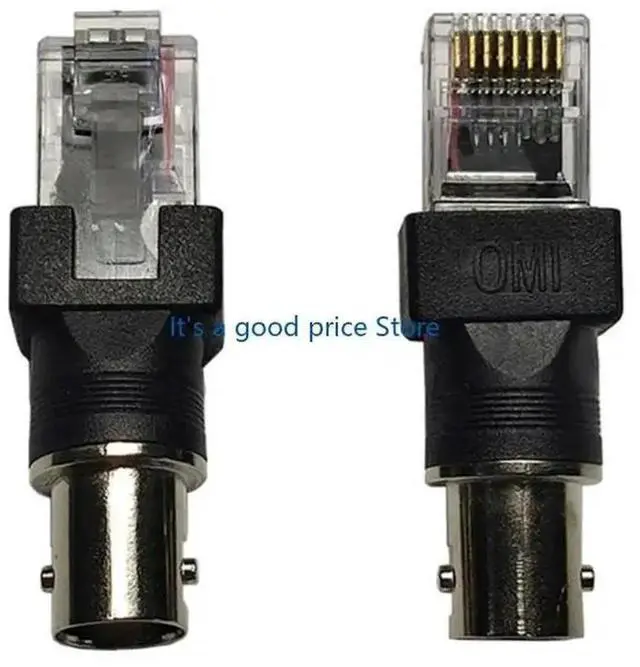 Main image of BNC to RJ45 Adapter BNC Female to RJ45 Male Connectors for Coaxial Cable Testing