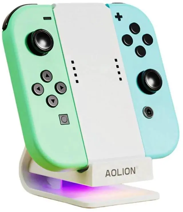Alt view image 2 of 4 - Charging Dock for Joycon Controller Charger Dock RGB Handle Charger Dock Station for Switch OLED for Switch Controller Charging