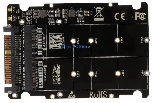 Alt view image 4 of 4 - Box for M.2 To U.2 SFF-8639 Adapter PCIe 2.5'' U.2 SSD PCI-E X16 for