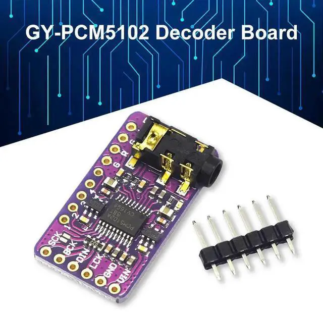 Alt view image 4 of 4 - PCM5102 PHAT Format Player Module I2S IIS Interface GY-PCM5102 DAC -To-Analog Converter Voice Module for Raspberry Pi