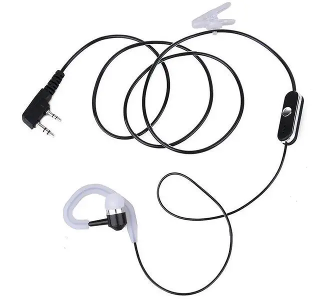 Alt view image 2 of 7 - K Plug Headset Earphones PTT MIC Radio Earpiece Headset Walkie Talkie Accessories Replacement for BAOFENG KENWOOD Retevis HYT