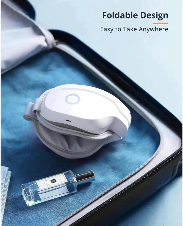 Alt view image 5 of 7 - JAENFONG Eye Massager with Heat, Bluetooth Music Heated Massager for Migraines, Relax and Reduce Eye Strain Dark Circles Eye Bags Dry Eye Improve Sleep, Ideal Gifts for Women/Men