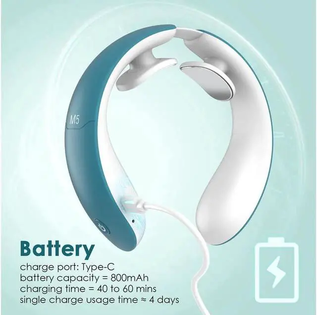 Alt view image 4 of 7 - JAENFONG Intelligent Neck Massagers Portable Neck Massage with Heat,Impulse Function,Support APP and Remote Control ,Use at Home, Outdoor, Office, Car