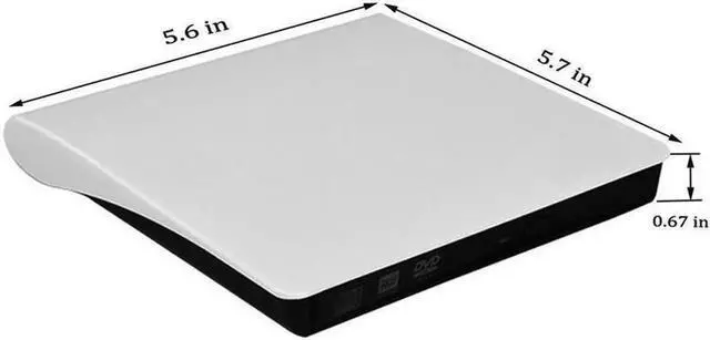 Alt view image 3 of 6 - JAENFONG USB 3.0 DVD-RW DVD-ROM CD-RW Read Writer Burner External Drive for PC Laptop