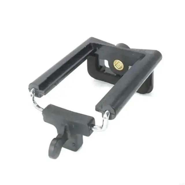 Alt view image 2 of 4 - Phone Tripod Holder Mount for Head 1/4" Screw Adapter for Taking Selfie Vlogging Black Phone Holder Selfie Accesso