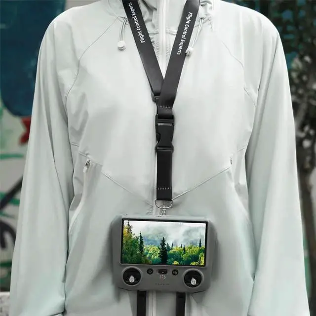 Alt view image 4 of 4 - For Mini 3/4 Pro AIR 3 Remote Strap Adjustable Strap Neck Sling Lanyard Strap Neck Sling for RC/RC 2 Remote Controller