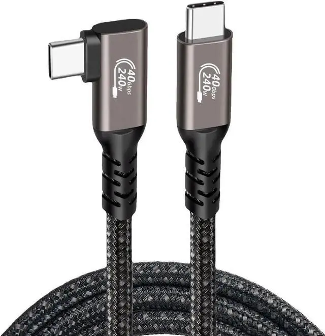 Main image of JAENFONG USB4.0 Fast Charging Data Cable, Thunderbolt 4 Cable, USB-C to USB-C Cable, 240w Charging Cord, Supports 8K@60Hz Display & 40Gbps Data Transfer Braided Cable For Laptop MacBooks Pro,1.64ft