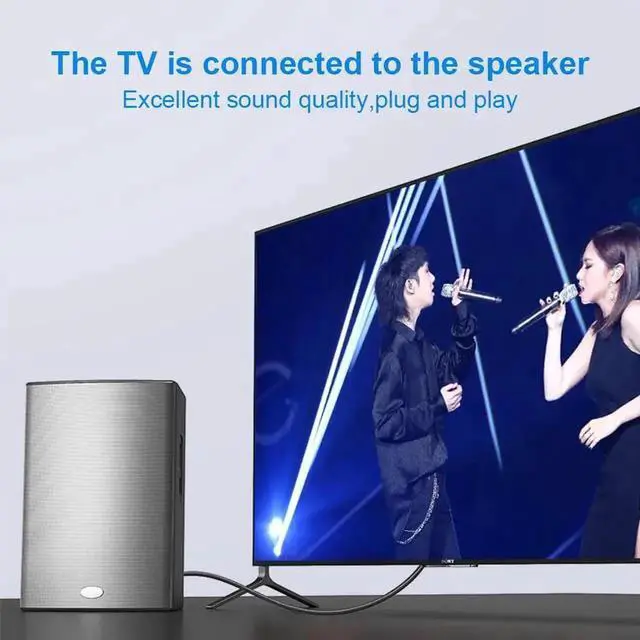 Alt view image 3 of 7 - JAENFONG Digital Optical Audio Toslink Cable , [24K Gold-Plated, Ultra-Durable] Fiber Optic Cable Male to Male Cord Compatible with Sound Bar, TV, PS4, Xbox, Home Theater, Samsung, 32 ft