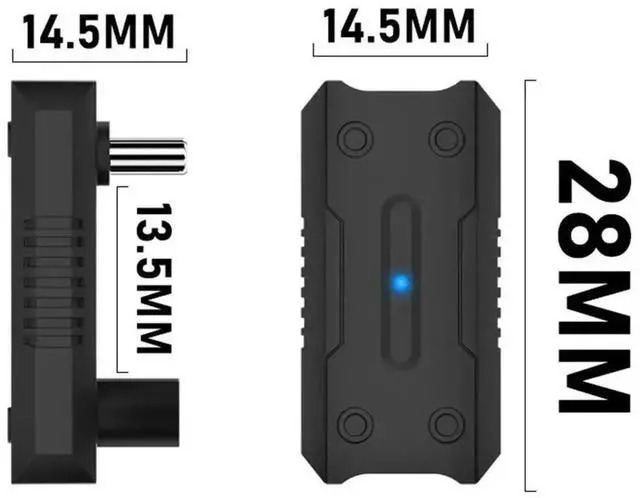 Alt view image 3 of 7 - USB-C To USB-C Adapter 20Gbps USB-C Male To USB-C Female Adapter 8K@60Hz 180 Degree U-shaped for Rog Ally/NS Switch Console