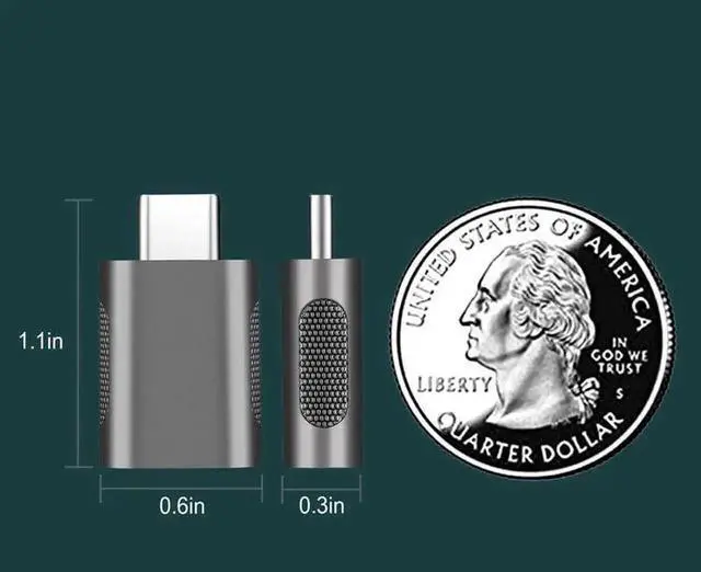 Alt view image 3 of 7 - USB C to USB Adapter Pack of 2 USB C Male to USB3 Female Adapter Compatible with MacBook Pro 2021 iMac iPad Mini 6/Pro MacBook Air 2022 and Other Type C or Thunderbolt 4/3 Devices - Space Grey