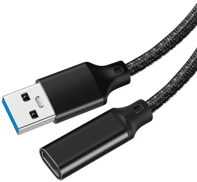 Main image of JAENFONG USB C Female to USB Male Adapter USB 3.2 (1 Ft), 3A Fast Charging USB A to USB C Adapter with 10Gbps Data Transfer and Charging for Laptop, PC, Flash Disk, Quest Link, Charger