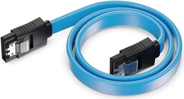 Alt view image 2 of 7 - JAENFONG SATA Cable III, 3 Pack SATA Cable III 6Gbps Straight HDD SDD Data Cable with Locking Latch 15.75 Inch Compatible for SATA HDD, SSD, CD Driver, CD Writer - Blue