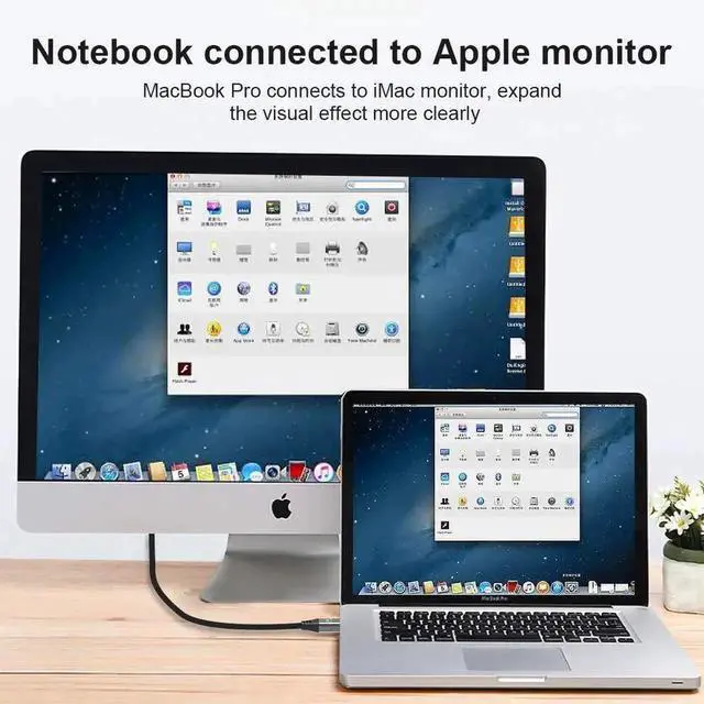 Alt view image 7 of 7 - JAENFONG Mini DisplayPort to Mini DisplayPort Cable 6.6 Feet 8K 60hz Cable Ultra-HD UHD 4K 144hz Mini DP to MiniDP Cable 7680 * 4320 for Video PC Laptop TV