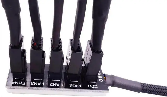 Alt view image 5 of 7 - JAENFONG4-Pin PWM Fan Power Supply Cable 1 to 5 Splitter 5 Way Hub PC Case Internal Motherboard Fan Power Extension Cable Cord Wire for ATX Computer Case 4-Pin and 3-Pin Cooling Fans (13 inch, 2 Pack)