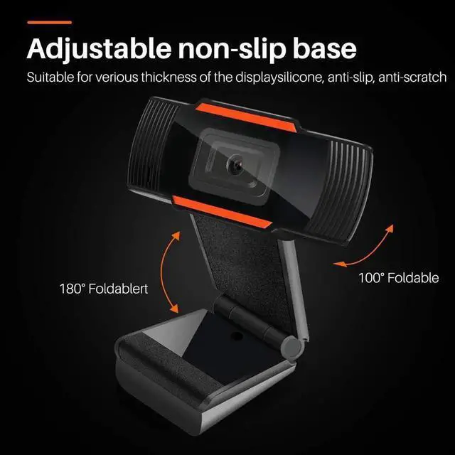 Alt view image 3 of 7 - Webcam with Microphone,1080P HD Streaming USB Computer Webcam Web Camera Noise Reduction for PC Video Conferencing/Calling/Gaming, Laptop/Desktop Mac, Skype/YouTube/Zoom/Facetime