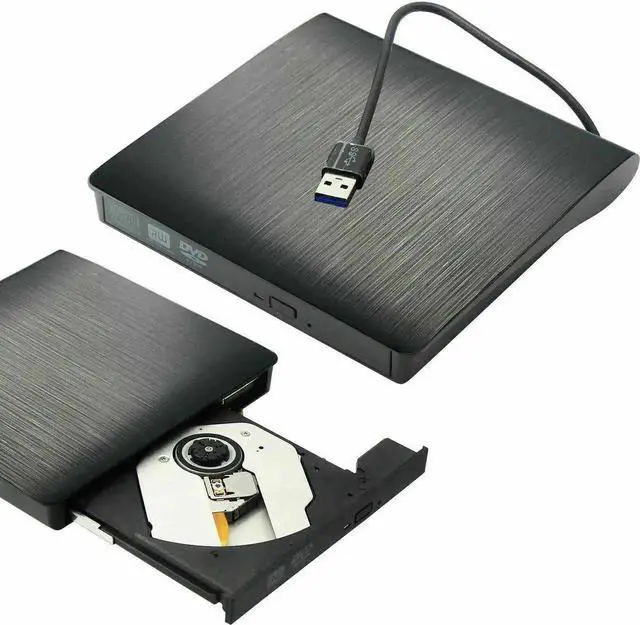 Alt view image 4 of 7 - JAENFONG New Slim Portable External USB 3.0 DVD CD RW Burner Reader Writer Drive Player