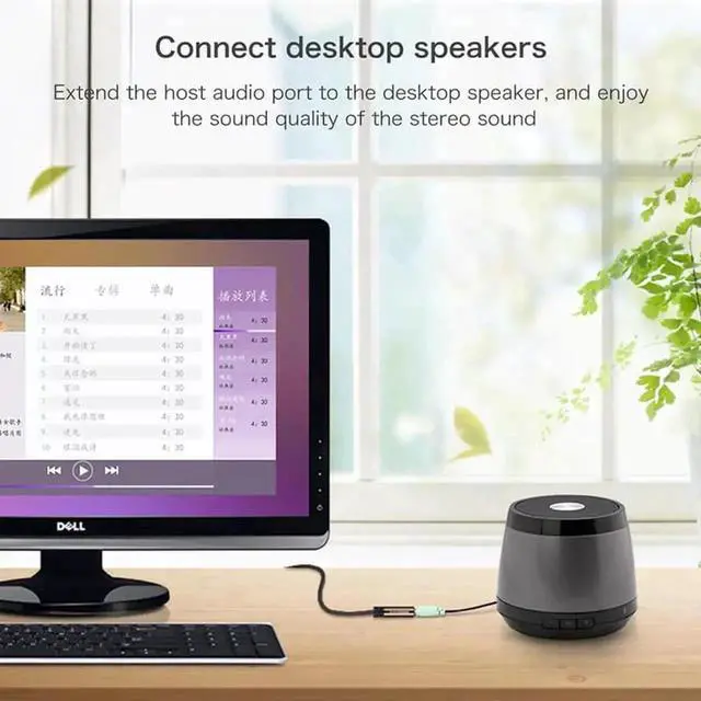 Alt view image 2 of 7 - JAENFONG 3.5mm Male to Female Stereo Audio Extension Cable [Hi-Fi Sound] [Gold Plated Jack] Nylon-Braided AUX Extension Cord Adapter Compatible with iPhone iPad Smartphone Tablets Media Players, 3.3FT