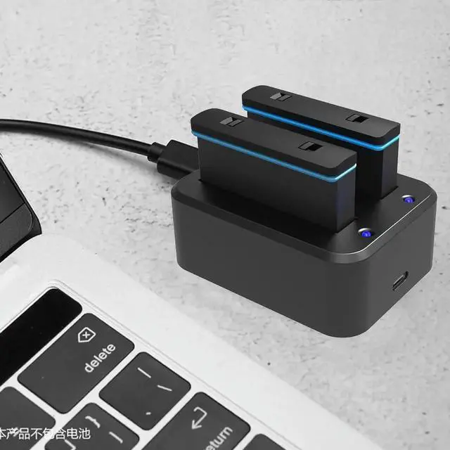 Alt view image 4 of 4 - Plastic Charger HUB Adapter USB Type-C Portable Charger Adapter 5V 3A with Indicator Camera Accessories for X3