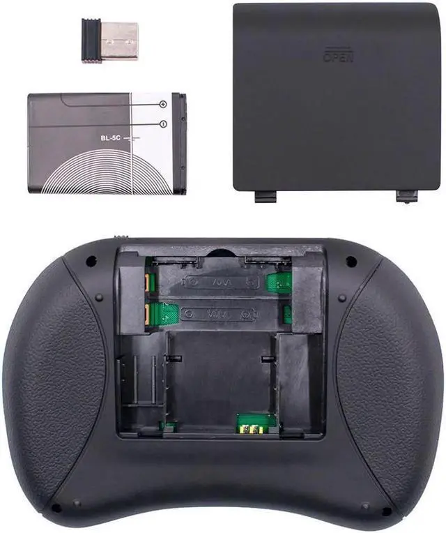 Alt view image 7 of 7 - JAENFONG Mini Computer Keyboard i8 2.4G Wireless Keyboard W/Touchpad Portable Keyboard W/Remote Control Compatible with Laptop/PC/Tablets/Windows/Mac/TV/Xbox/PS3/Raspberry Gray