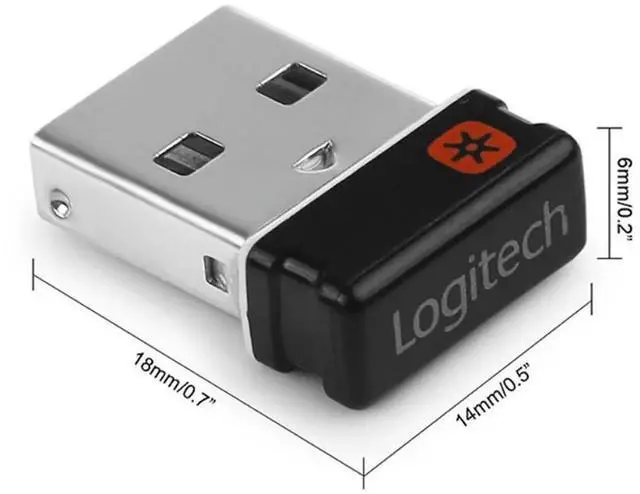 Alt view image 5 of 7 - Wireless Dongle Receiver Unifying USB Adapter for Mouse Keyboard Connect 6 Device for MX M905 M510 M505 M950