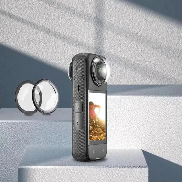 Alt view image 3 of 4 - Lens Guards for X4 Front Back Camera Lens Guards Cap Tempered Glass Glass Protective Cover Sports Camera Accessories