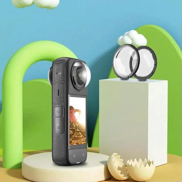 Alt view image 4 of 4 - Lens Guards for X4 Front Back Camera Lens Guards Cap Tempered Glass Glass Protective Cover Sports Camera Accessories