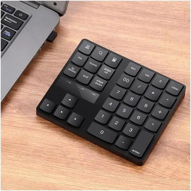 Alt view image 2 of 5 - JAENFONG 2.4G USB Wireless Numeric Keypad 35 Keys Charging Digital Keyboard Notebook Laptop Mini Numpad