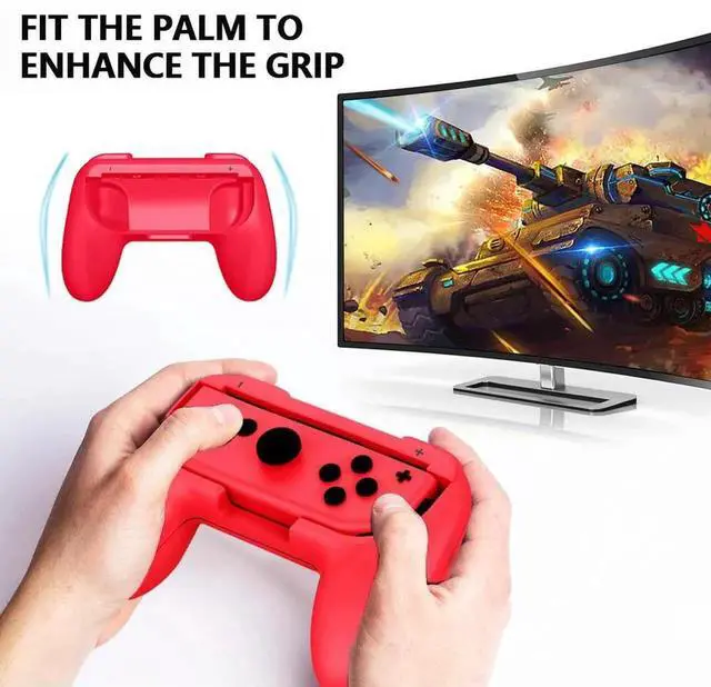 Alt view image 5 of 7 - Game Controller Hand Grip Professional Left Right Gamepad Holder for Nintendo Switch NS Joy-Con Controller