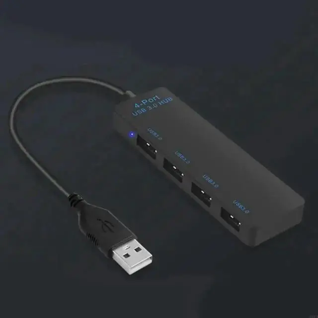 Alt view image 3 of 7 - Versatility 4Port USB3.0 Hub USB Splitter for Computers and TVs for Office Study Entertainment Use Highly Speed USB Hub