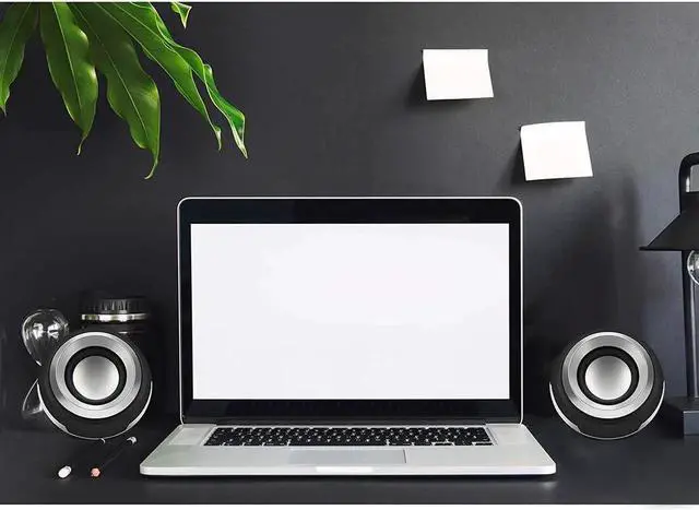 Alt view image 4 of 6 - JAENFONG Stereo Computer Speaker, USB Powered Speaker with Sound, Loud Volume and Enhanced Bass, PC Speaker for Laptop Desktop Computer Cellphones and More