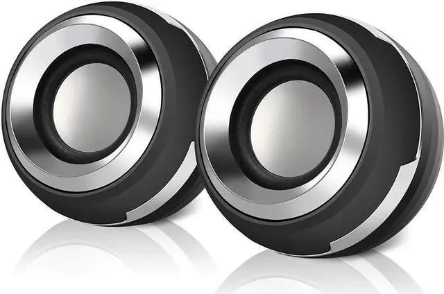 Main image of JAENFONG Stereo Computer Speaker, USB Powered Speaker with Sound, Loud Volume and Enhanced Bass, PC Speaker for Laptop Desktop Computer Cellphones and More