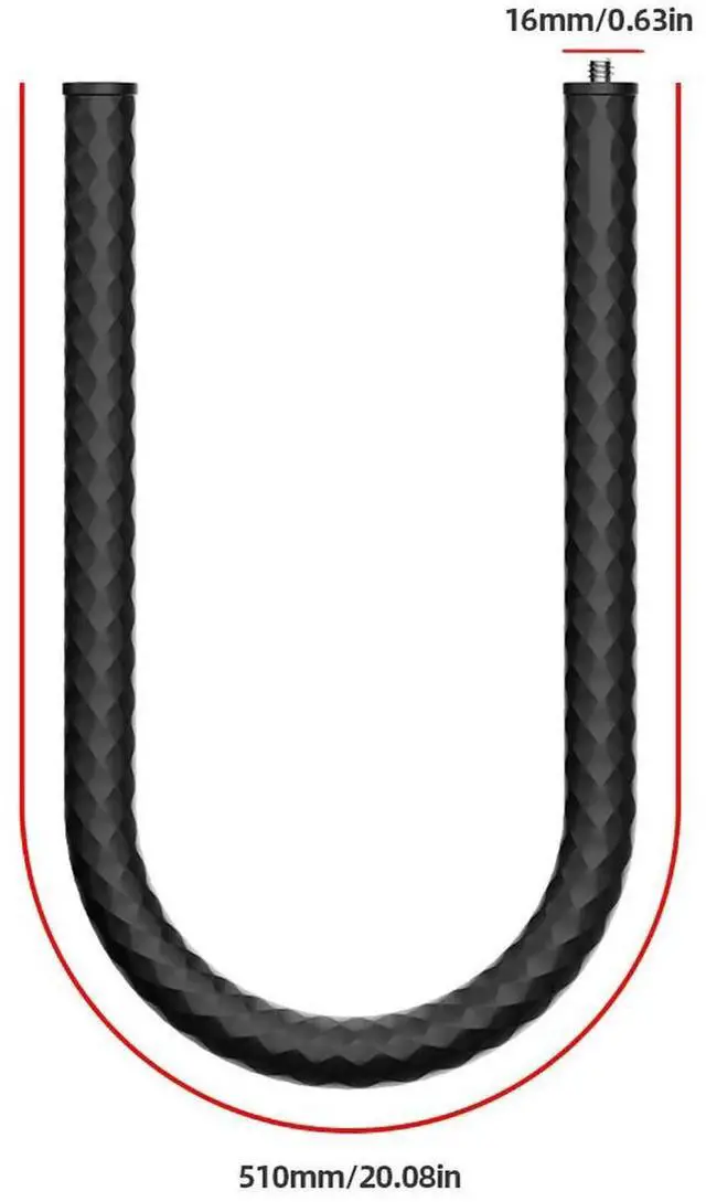 Alt view image 2 of 4 - Action Camera Mount Flexible Mount with 1/4inch Screw Hole Camera Mount Phone Clamp Holder Neck Holder for Camera Phone