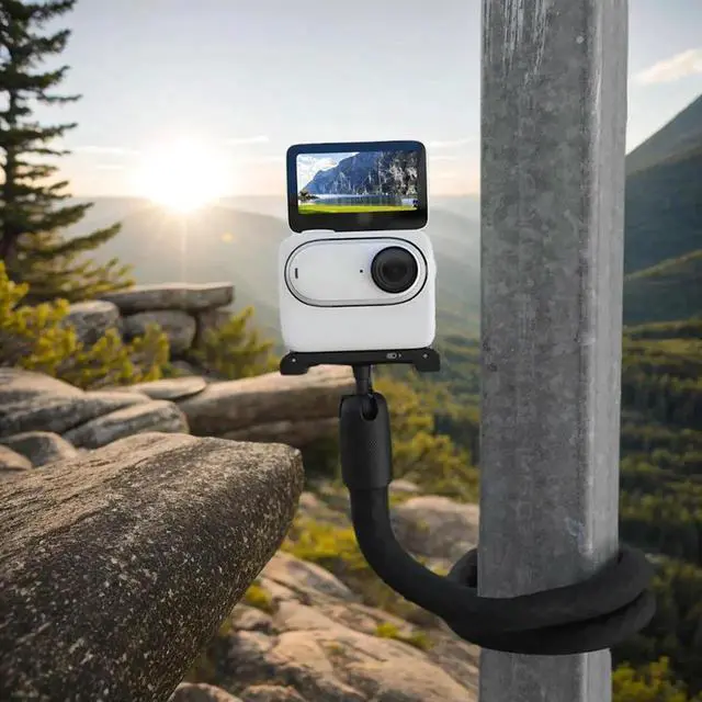 Alt view image 3 of 4 - Action Camera Mount Flexible Mount with 1/4inch Screw Hole Camera Mount Phone Clamp Holder Neck Holder for Camera Phone